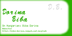 dorina biba business card